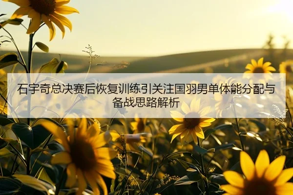 石宇奇总决赛后恢复训练引关注国羽男单体能分配与备战思路解析